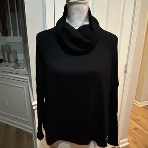 Evereve Black Cowl Neck Sweater XS
